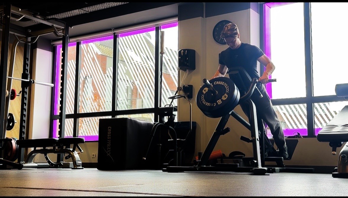 Juup van Trier tijdens training